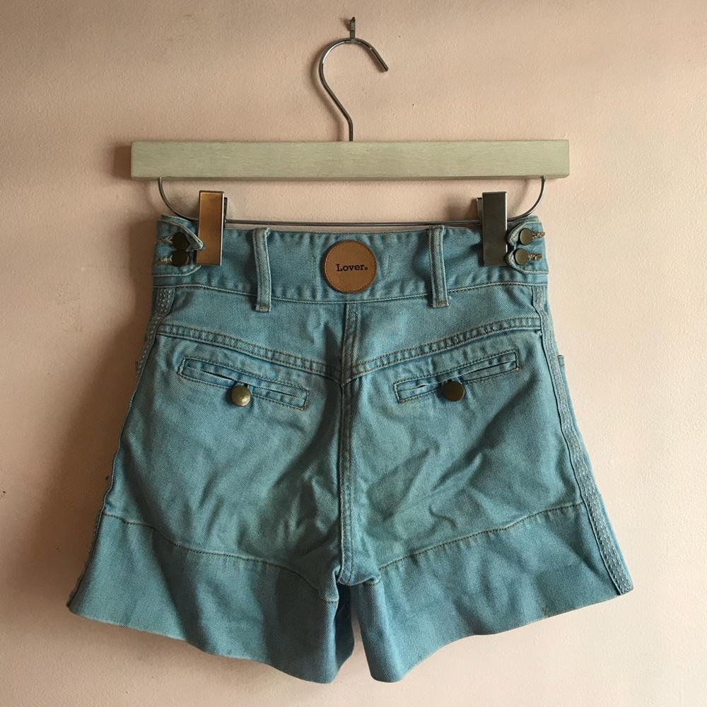 Light wash 70s Flare Lover Shorts